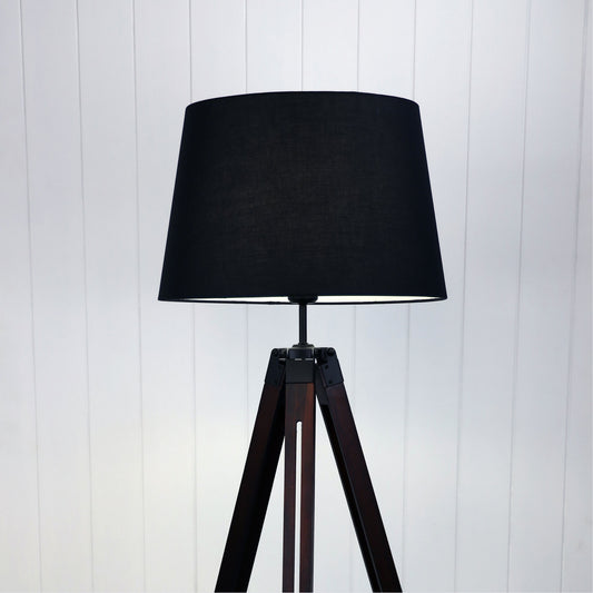 Trevi tripod floor lamp, switched on