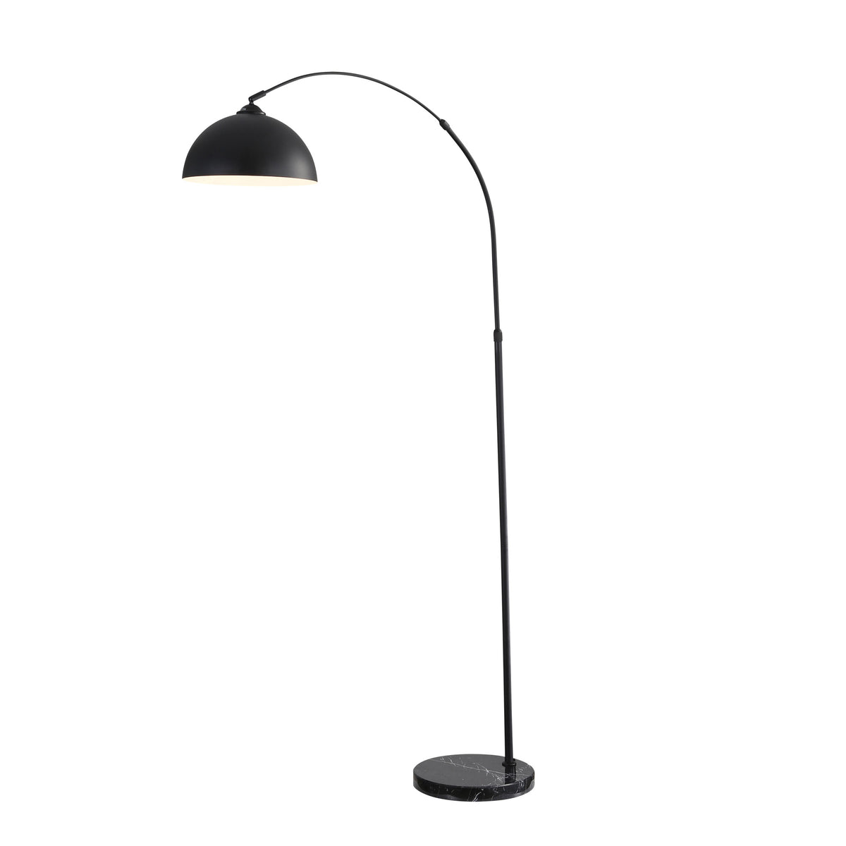 Marmo arc floor lamp, switched on