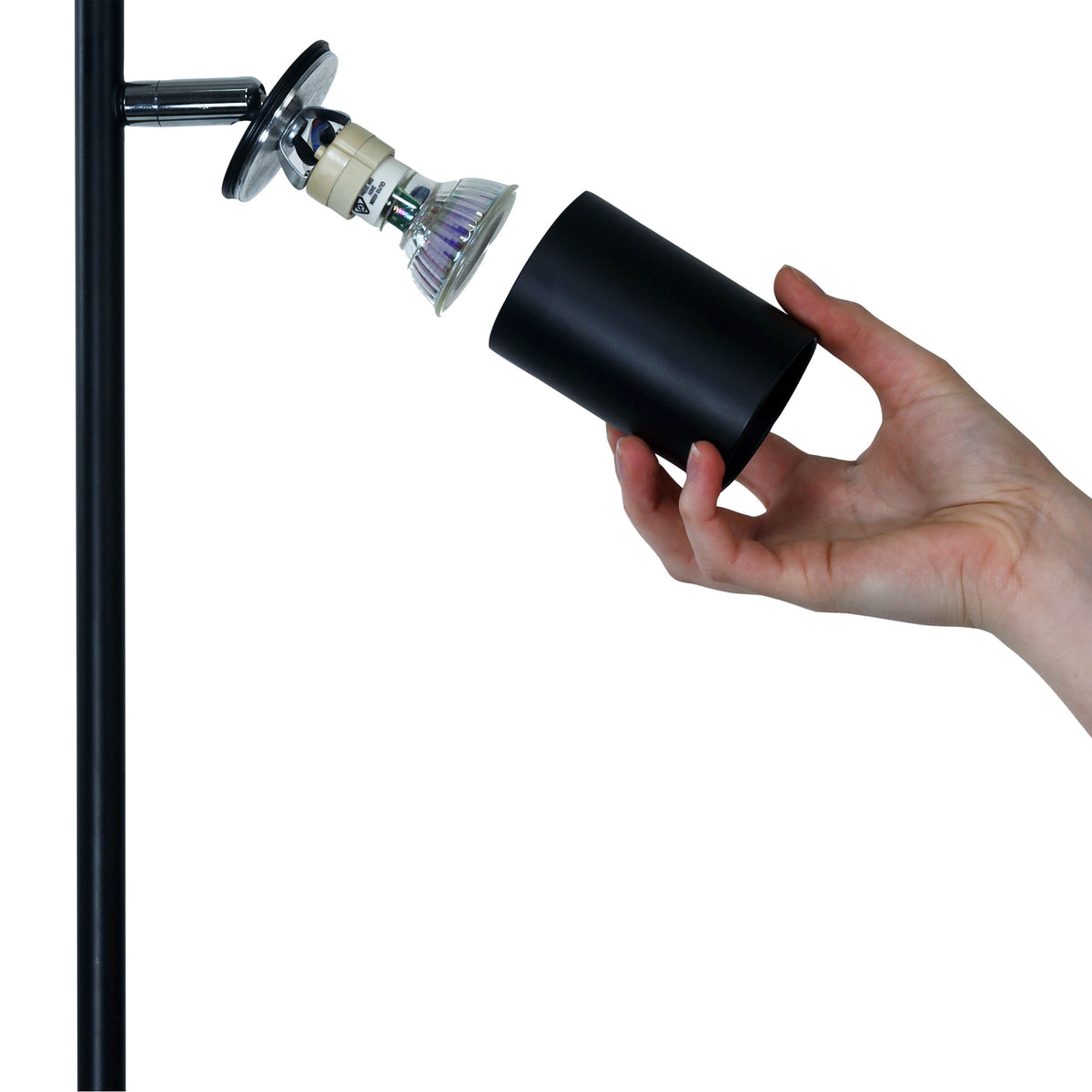 Ponte twin floor lamp GU10 globes